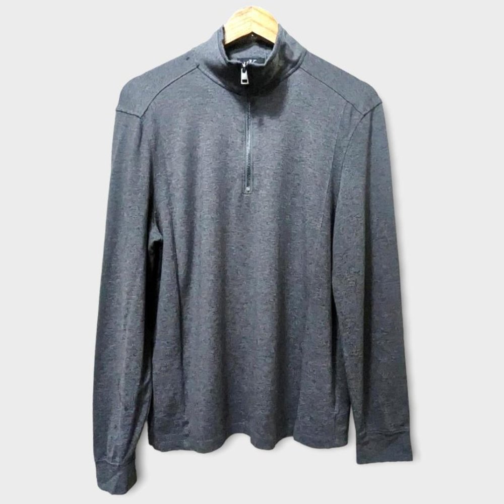 Calvin Klein CK Mens Lightweight Half-Zip Long Sleeve Mens Pullover Sweater
